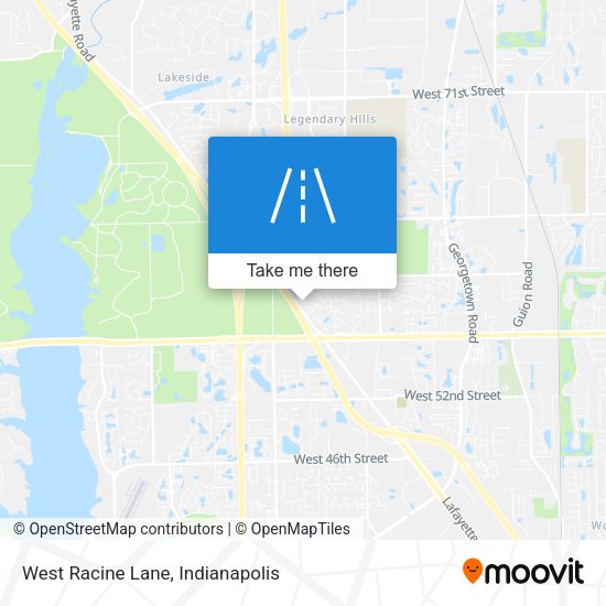 West Racine Lane map