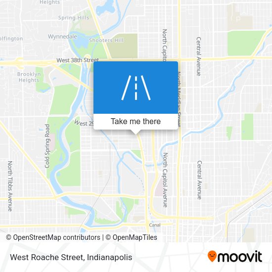 West Roache Street map