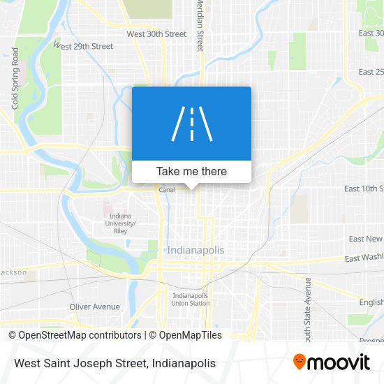 West Saint Joseph Street map