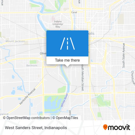 West Sanders Street map