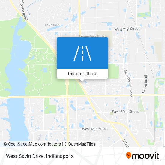West Savin Drive map