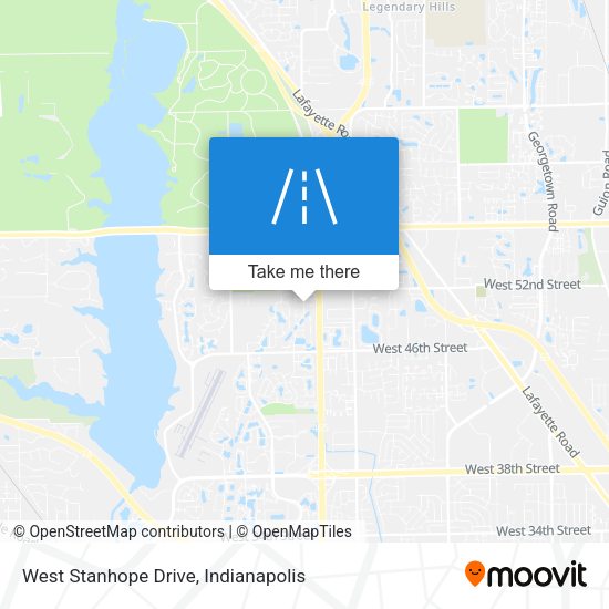 Mapa de West Stanhope Drive