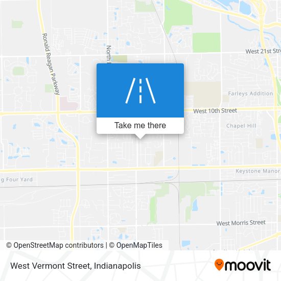 West Vermont Street map