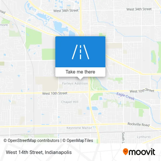 West 14th Street map