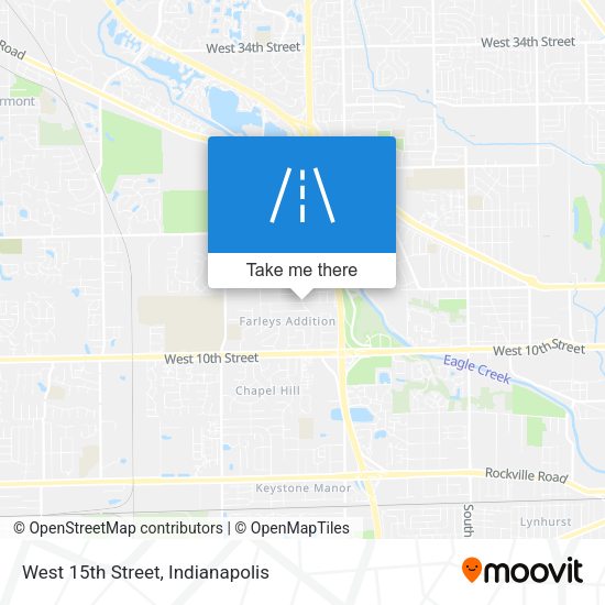 West 15th Street map