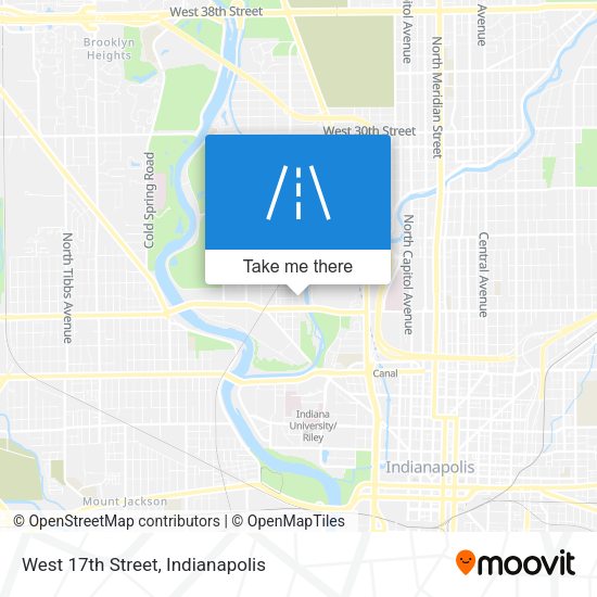 West 17th Street map