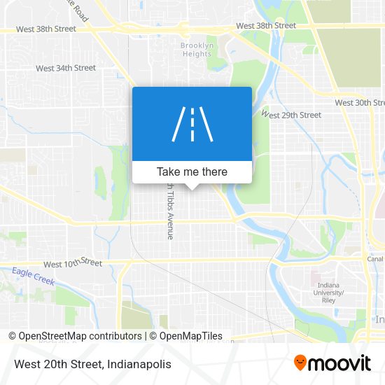 Mapa de West 20th Street