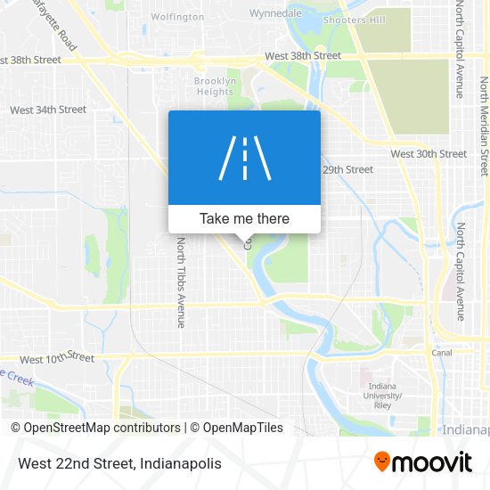 Mapa de West 22nd Street