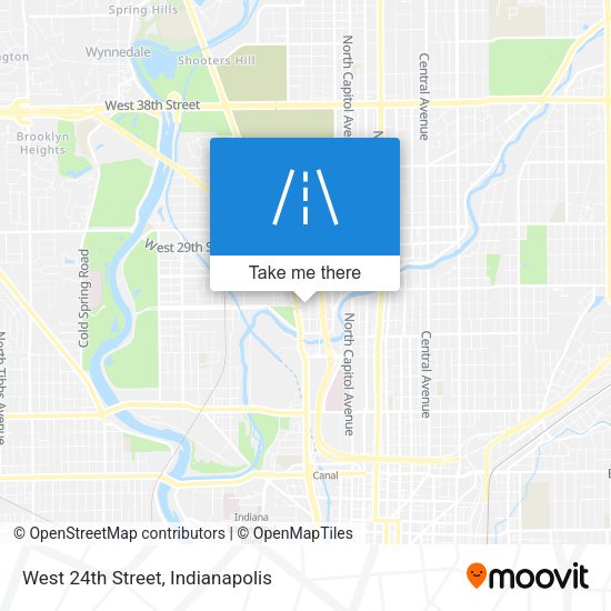 Mapa de West 24th Street