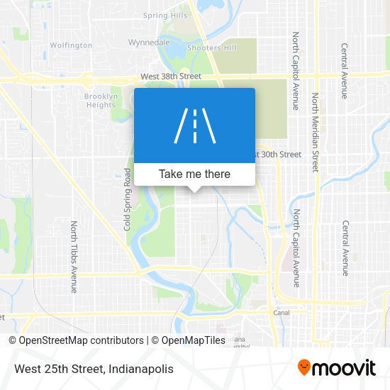 West 25th Street map