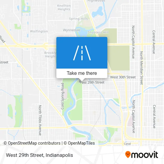 West 29th Street map
