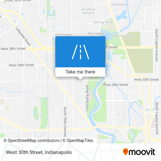 West 30th Street map