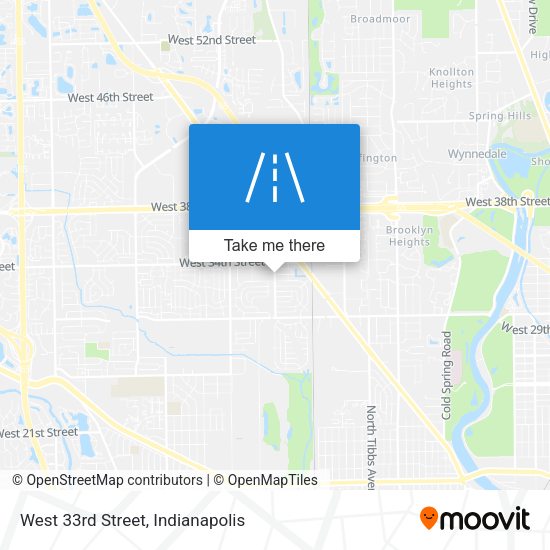 West 33rd Street map