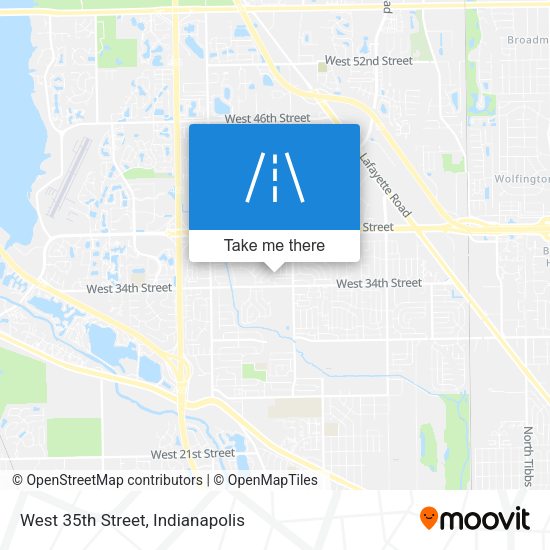 West 35th Street map