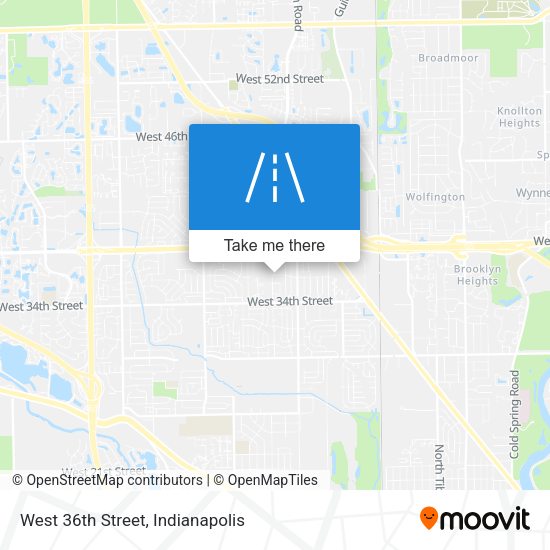 Mapa de West 36th Street