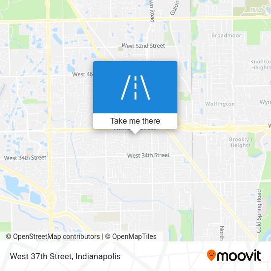 Mapa de West 37th Street