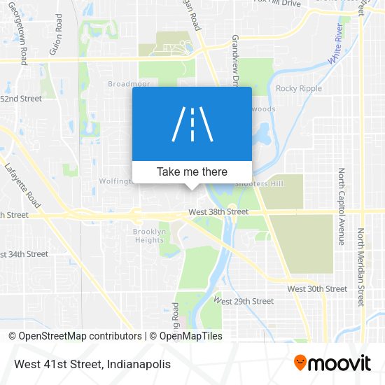 Mapa de West 41st Street