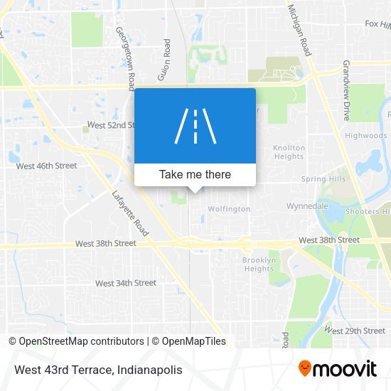 Mapa de West 43rd Terrace