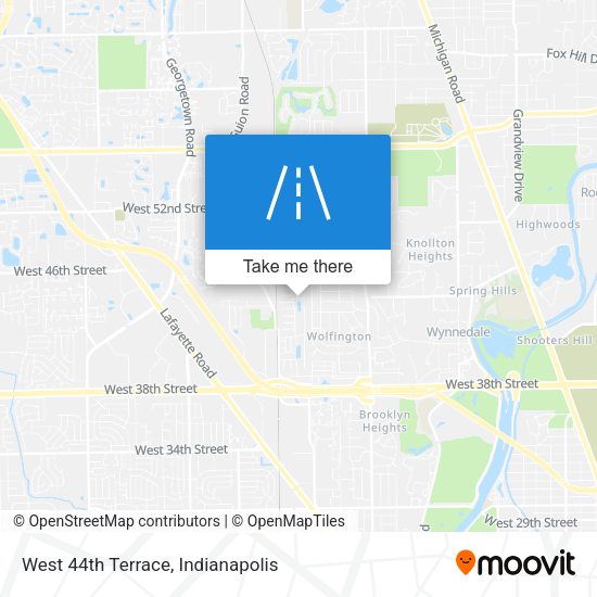West 44th Terrace map