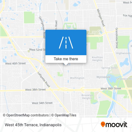 West 45th Terrace map