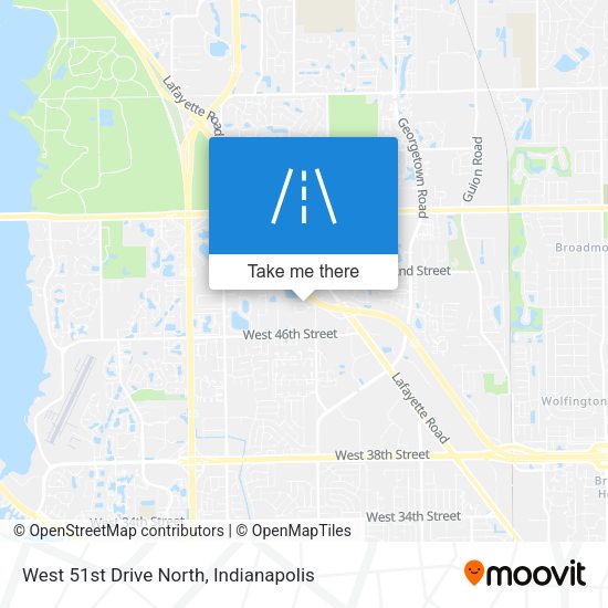 West 51st Drive North map