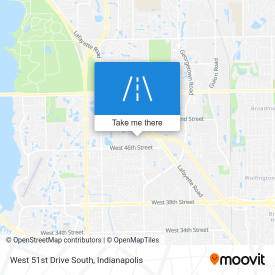 West 51st Drive South map