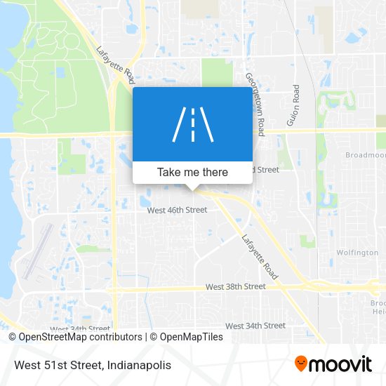 Mapa de West 51st Street