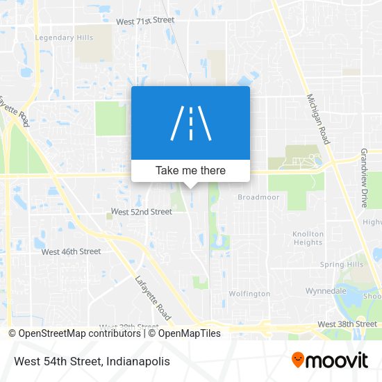 West 54th Street map