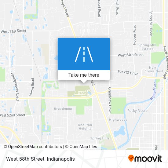 Mapa de West 58th Street