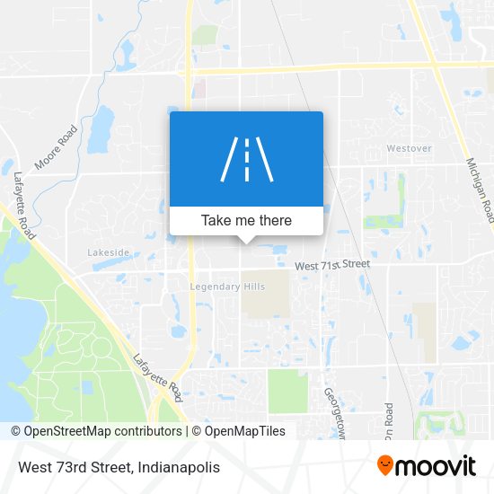 West 73rd Street map
