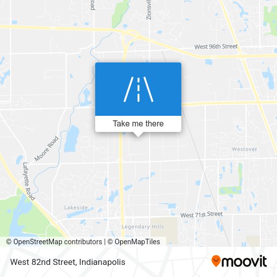 Mapa de West 82nd Street