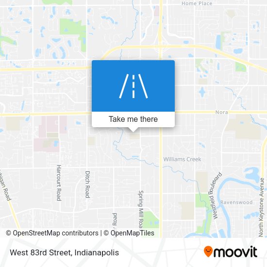 West 83rd Street map