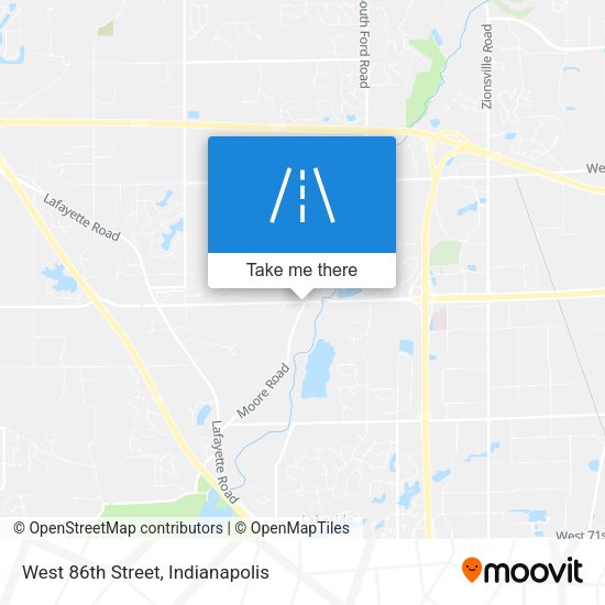 West 86th Street map
