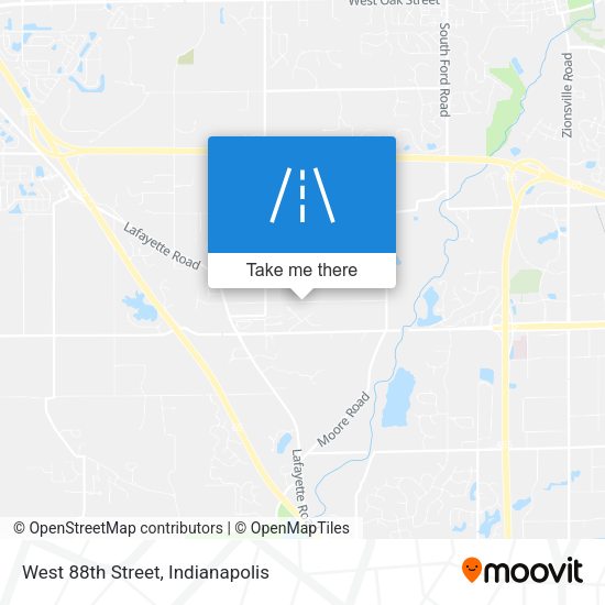 Mapa de West 88th Street