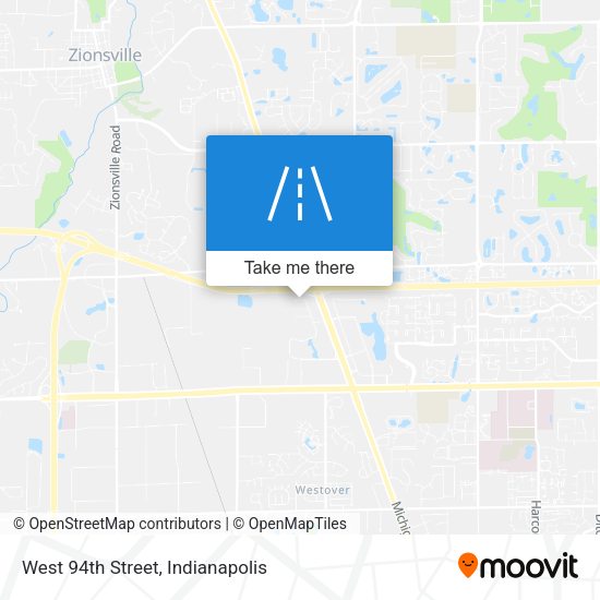 West 94th Street map