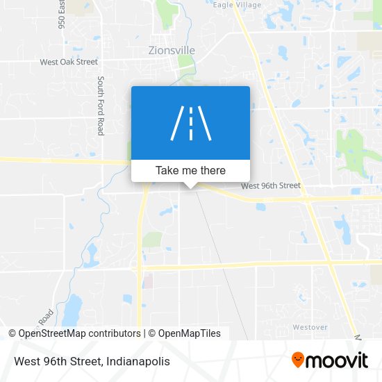 West 96th Street map