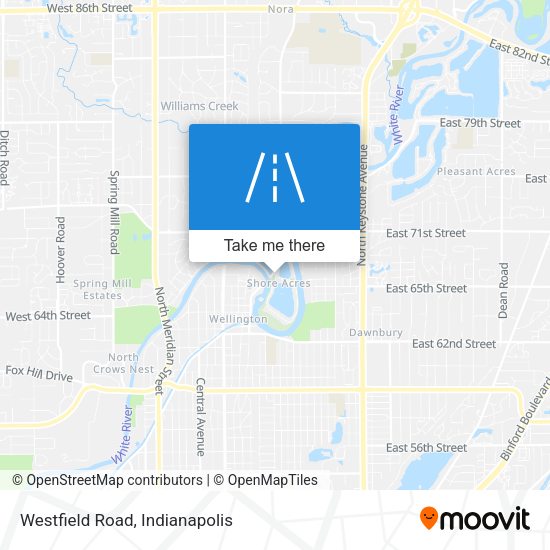 Westfield Road map