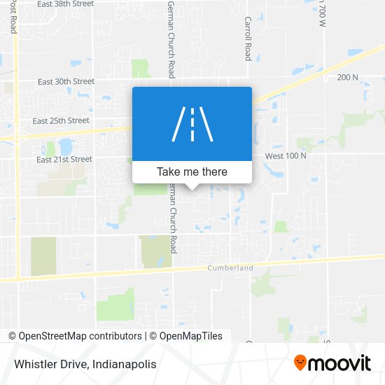 Mapa de Whistler Drive