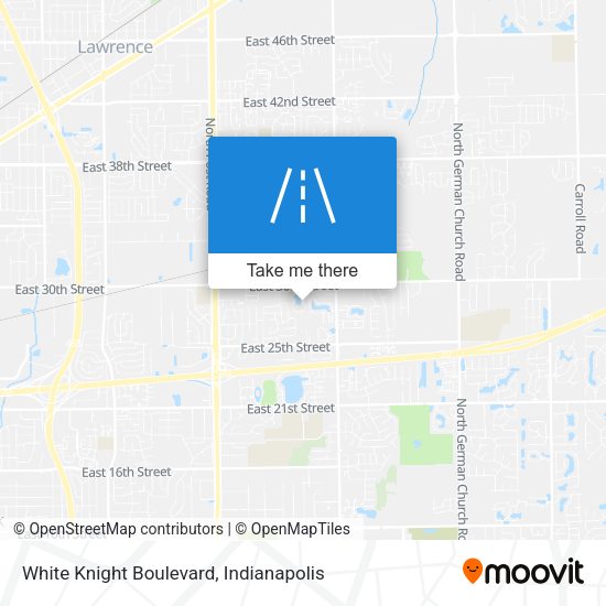 White Knight Boulevard map