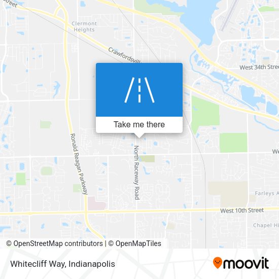 Mapa de Whitecliff Way