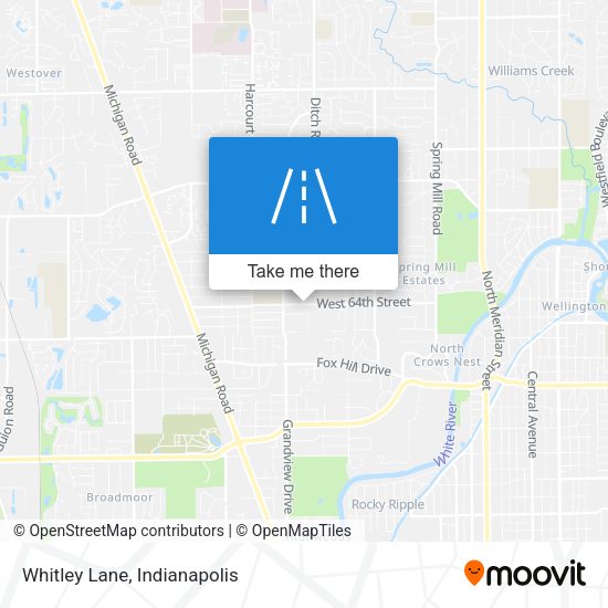 Mapa de Whitley Lane