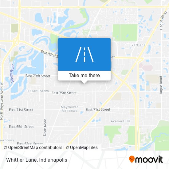 Whittier Lane map