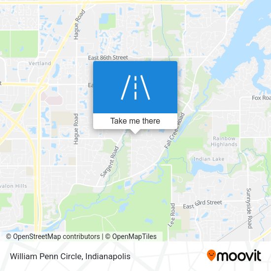 William Penn Circle map