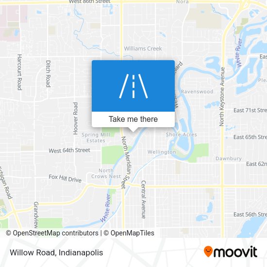 Mapa de Willow Road