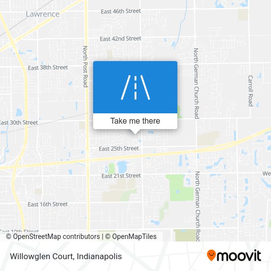 Willowglen Court map
