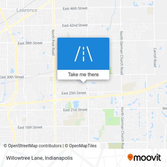 Willowtree Lane map