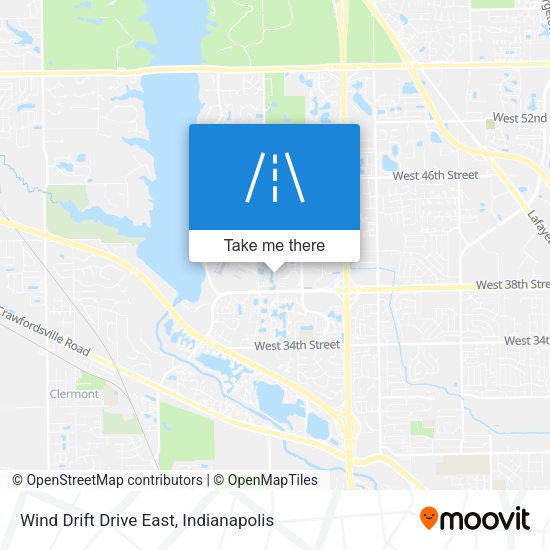 Wind Drift Drive East map