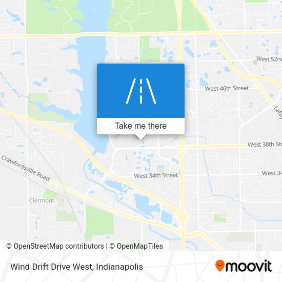 Wind Drift Drive West map