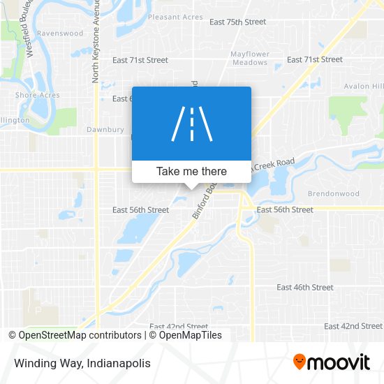 Mapa de Winding Way