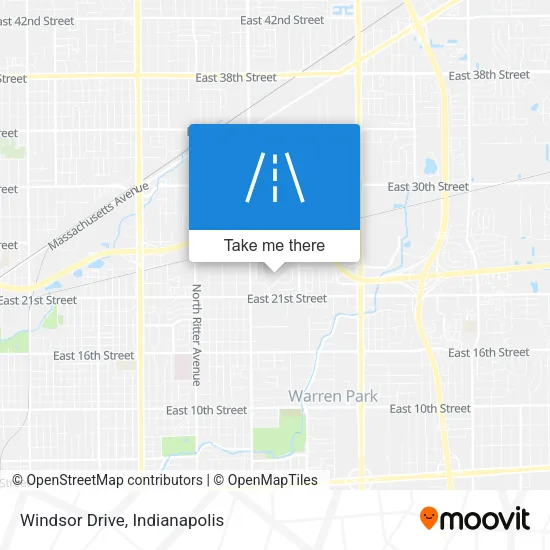 Windsor Drive map
